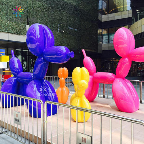 武汉玻璃钢雕塑厂玻璃钢卡通雕塑气球狗