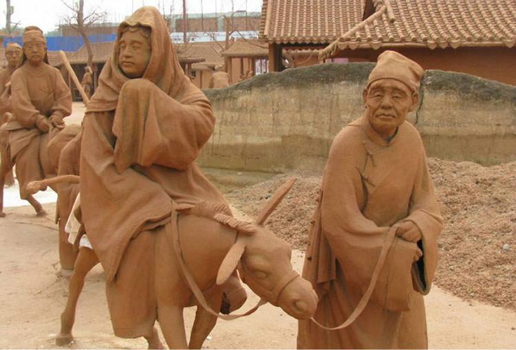 武汉雕塑厂泥雕人物造型